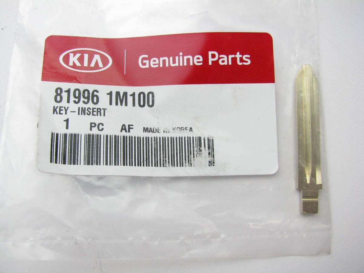 New Genuine Uncut Key Blank Remote Fob Insert OEM For 12-13 Kia 
