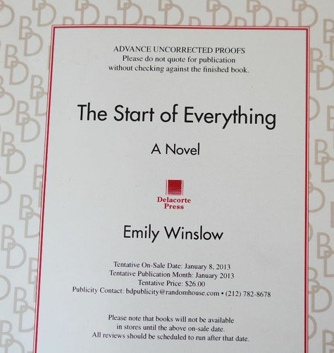 Inhaltsangabe zu „Advance Proof The Start of Everything“ von Emily Winslow - Bild 4 von 4