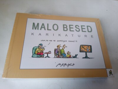 Malo Besed Karikature Bres Besed Mark Slovenian paperback book NEW & SEALED