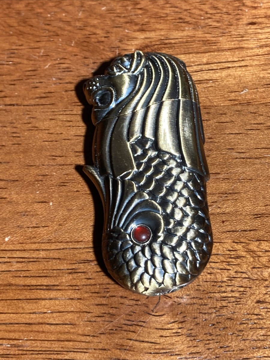 Vintage Made in Singapore Merlion Figural Lighter