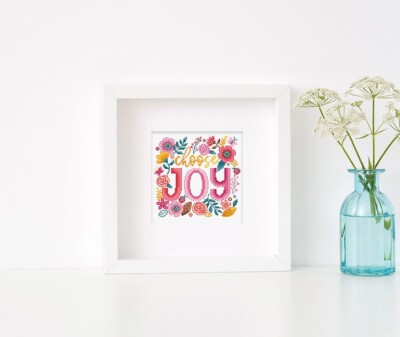 Choose Joy Kreuzstich-Set - Letitstitch