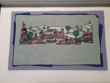 FRANCESCO CASORATI   LITOGRAFIA  A COLORI NUMERATA  245 / 250 