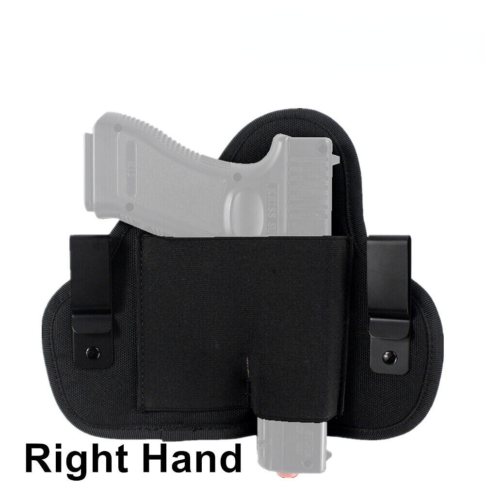 Tactical Dual Clip Soft Pancake Pistol Holster Concealed Carry IWB Gun Holster
