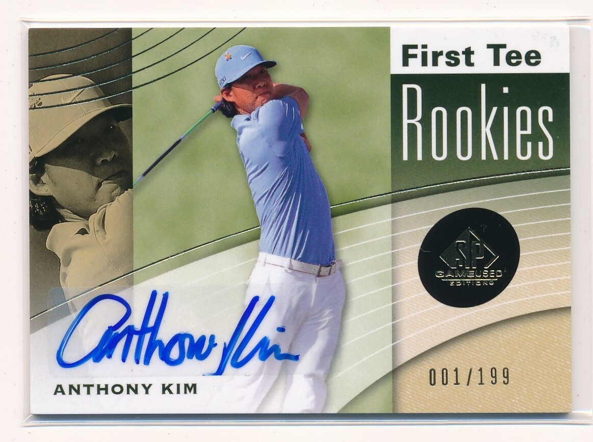 2012 SP Game Used Anthony Kim Autograph Rookie 001/299 #35 2012 SP Game Used Anthony Kim Autograph Rookie 001/299 #35