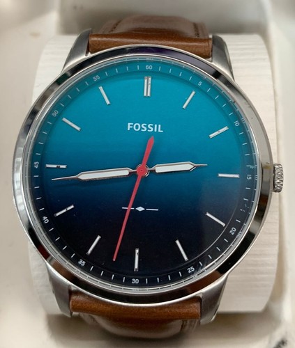 Fossil FS5440 Minimalist Blue Dial 