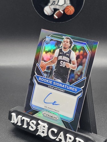 Cole Anthony 2020-21 Prizm Rookie Signatures Black Prizm 1/1 - Picture 7 of 7