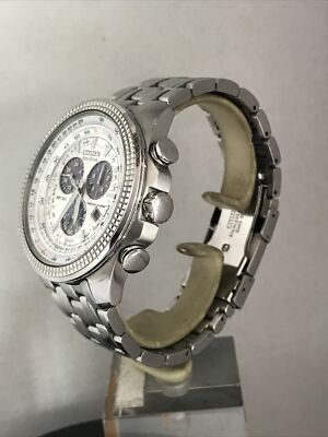 Citizen Men's Eco Drive Chrono P.Calendar ￼ S.Steel Bracelet