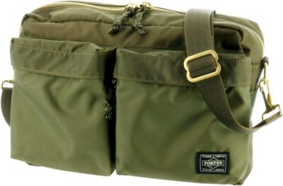 #ad YOSHIDA KABAN PORTER 855 05457 FORCE SHOULDER BAG S Olive green Khaki NEW $297.60