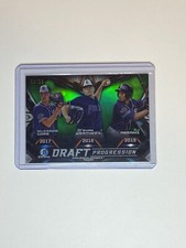 Gore/Weathers/Abrams 2019 Bowman Chrome Draft Progression Green Refractor 98/99