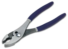 JH Williams USA Comb Slip Joint Pliers Double Plastic Dipped Handles 8" #PL-8
