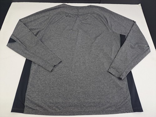 Nike Dri-FIT Tight Fit Long Sleeve Training Shirt Blk/Grey XXL #5666 - Picture 5 of 9
