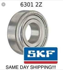 SKF 6301 2Z C3 BEARING METAL SHIELD BOTH SIDES 63012ZC3 6301ZZ 12x37x12 mm