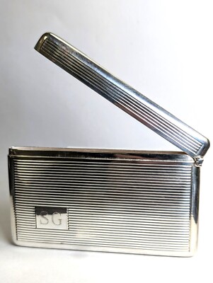 silver cigarette price Sterling Silver Cigarette Case, Monogrammed