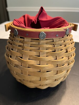 小物入れ Longaberger 2004 Tournament of Roses Longaberger 2004 Pasadena Tournament of Roses w/Protector & Liner