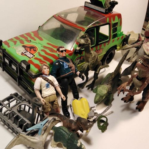 ⭐Jurassic Park BUNDLE-Jungle Explorer, personaggi e dinosauri vari-KENNER 1993⭐ - Foto 12 di 12