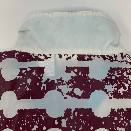 Nike Silver Tag Packable Windbreaker Jacket Maroon Teal Girls Lrg 14-16 Preowned - Picture 10 of 12
