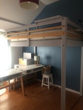 Lit mezzanine enfant / ado / étudiant marque Loggia couleur grise