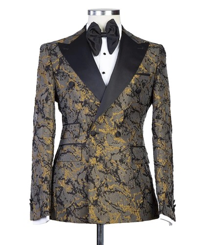 ATON NIDOM SILK TAILORED JACKET Blazer Mens Sz 02 Black Pre-Owned