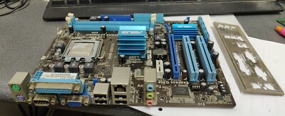 ASUS P5G41T-M LX LGA 775 Motherboard with Intel E6700 CPU & I/O Plate