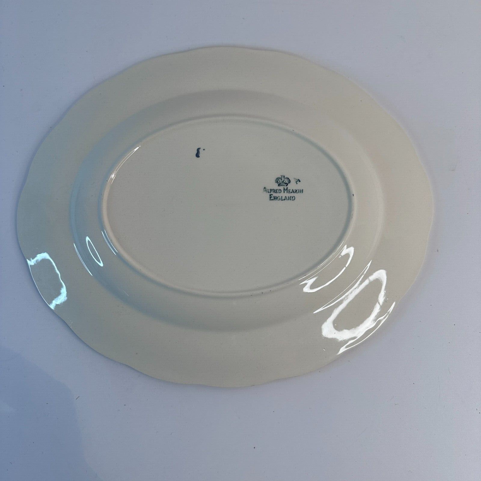 Vintage Alfred Meakin "Blue Clover" Oval Serving Platter image 2