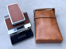 Vintage Polaroid SX-70 Land Instant Camera Folding Brown w/ Leather Case