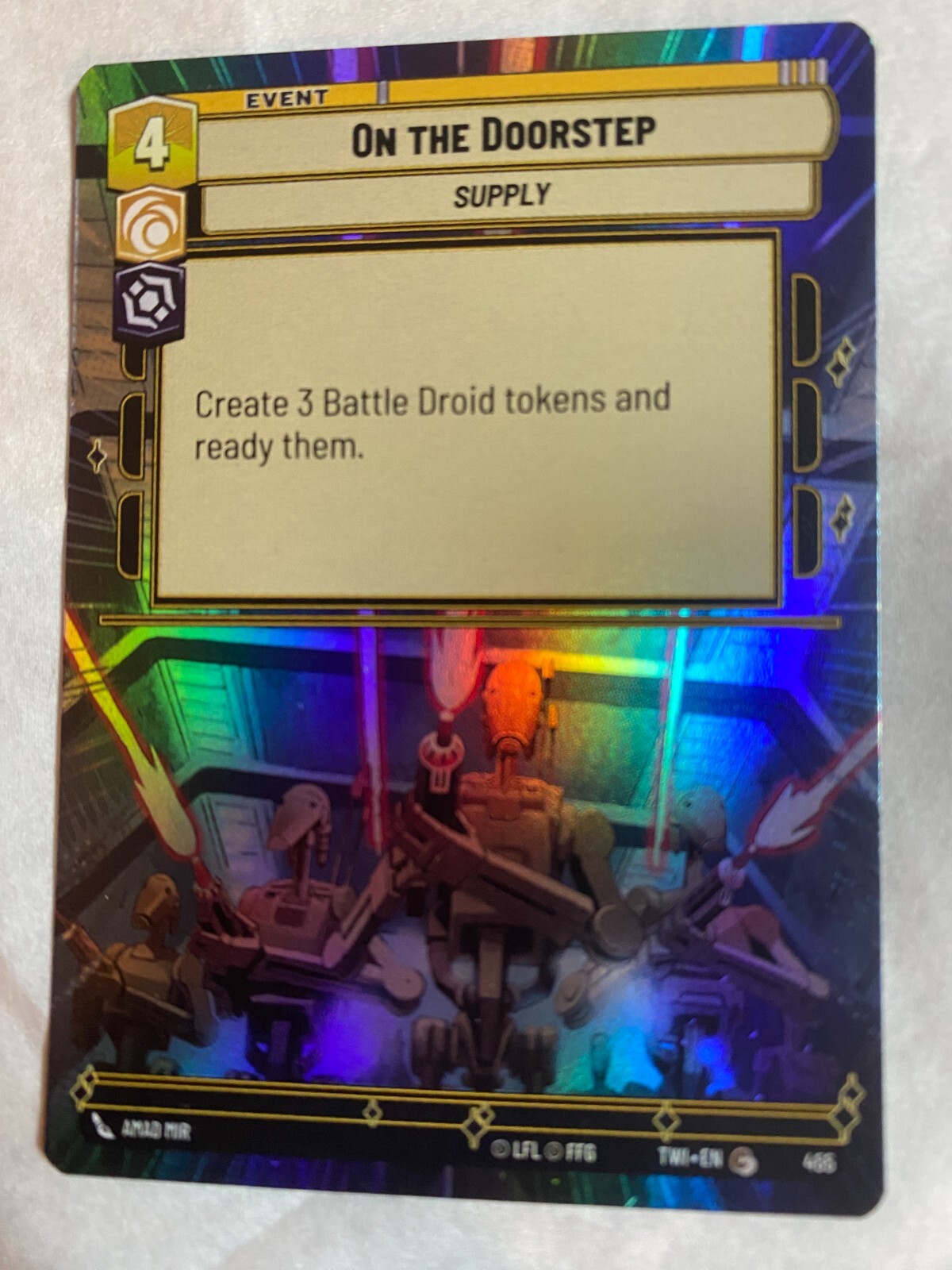 STAR WARS UNLIMITED TCG ToR ON THE DOORSTEP HYPERSPACE Foil Card NM