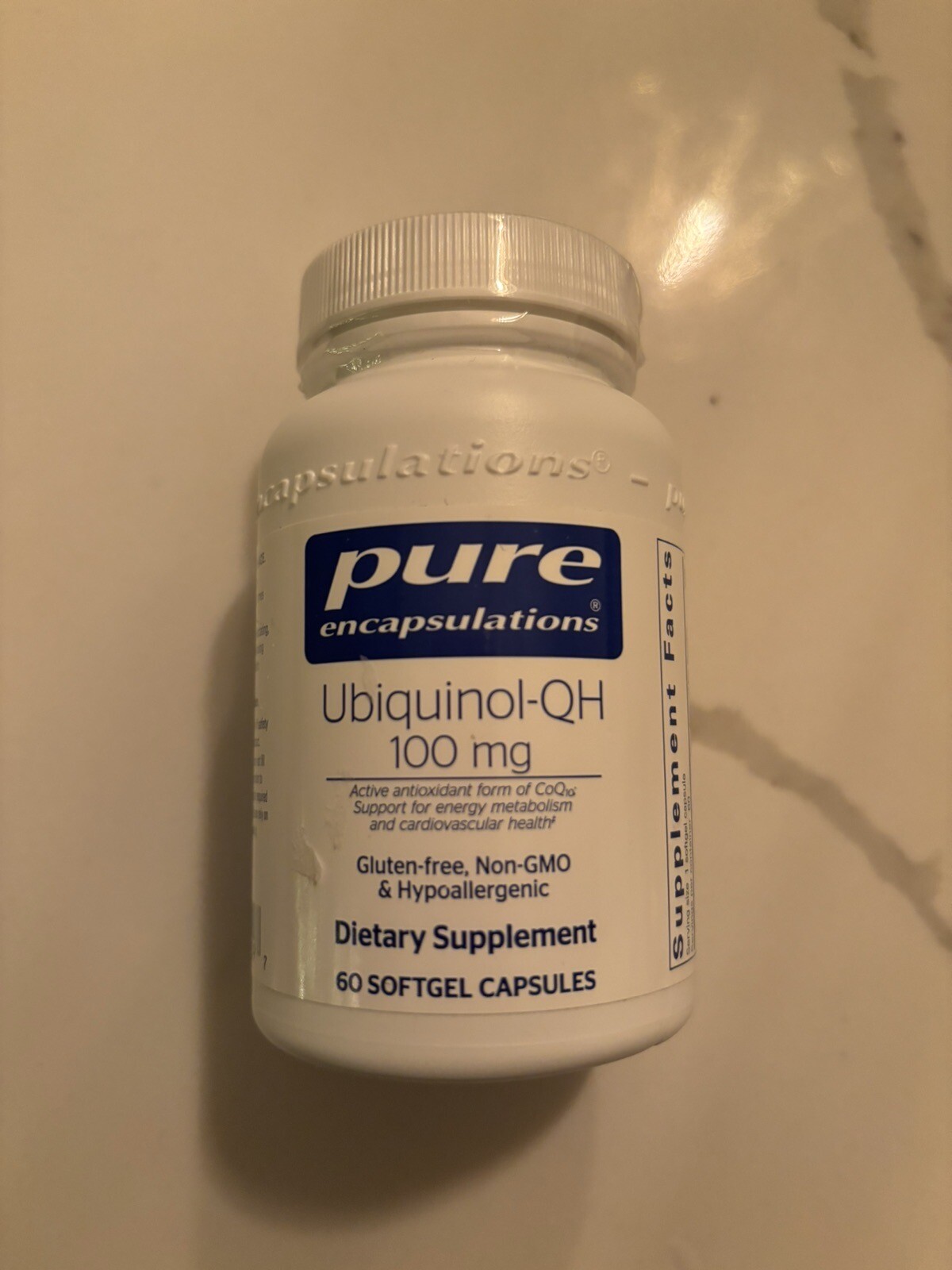 Pure Encapsulations UbiquinolQH 100 mg 60 Softgel Capsules Active Form of CoQ10 eBay