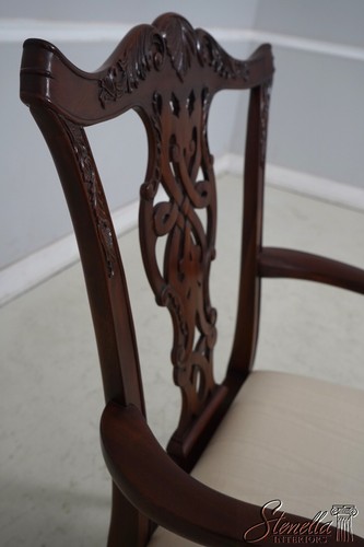 L62844EC: Set of 6 MAITLAND SMITH Clawfoot Mahogany Dining Room Chairs - Picture 12 of 24
