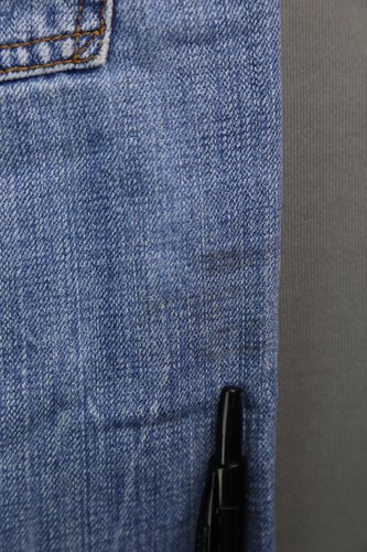 Pantalones de mezclilla para hombre American Eagle 2014 originales rectos desgastados talla 34x30 (MSR 35x29) - Imagen 10 de 12