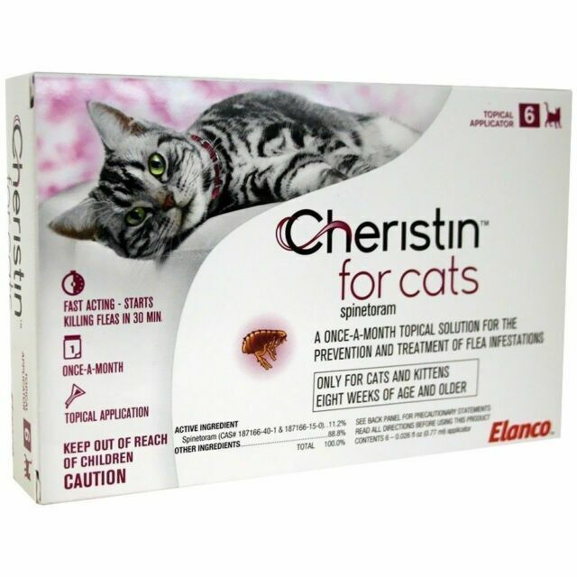 Cheristin for Cats Topical Flea Prevention – Killing Fleas in 30 Minutes  Doses