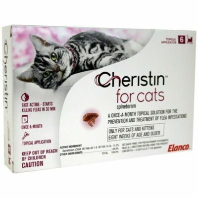 Cheristin for Cats Topical Flea Prevention – Killing Fleas in 30 Minutes  Doses 727804333850|