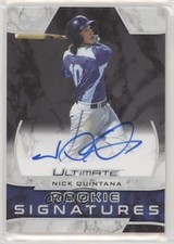 2019 Leaf Ultimate Rookie Signatures Silver Spectrum 2/15 Nick Quintana Auto 0w8