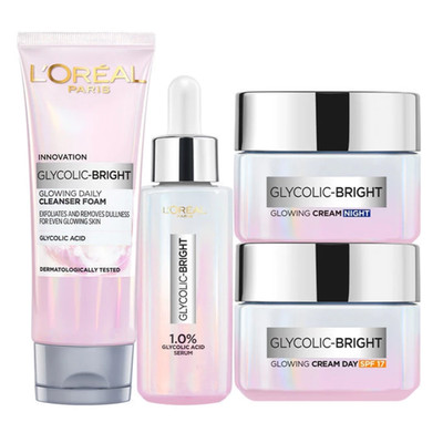 L Oréal Paris Glycolic Bright Regime Trial Set -Brightening and Glowing Skincare