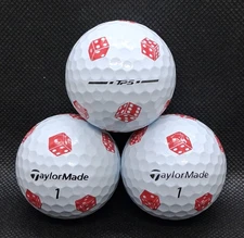 (3) Taylormade TP5 Pix Golf Balls - Dice - 4A/5A
