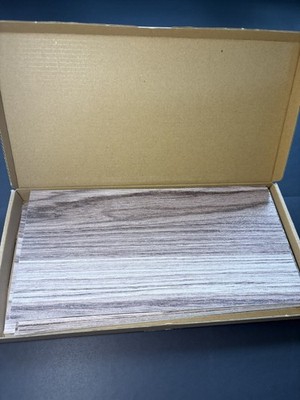 5 Boxes - Total Of 60 Pieces Of 12 x 6 Peel And Stick Faux Wood (12 In Each Box)