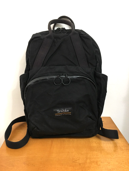Trakke Backpack Black Waxed Canvas Handmade In Scotland