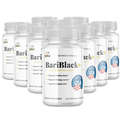 Bariblack-  Keto & Weight Support- 10 Bottles- 600 Capsules