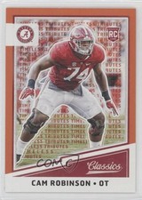 2017 Panini Classics Rookies Timeless Tributes Orange 5/25 Cam Robinson #210 2qw