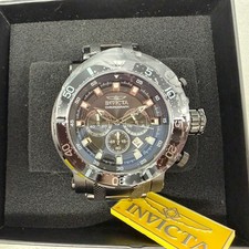 Invicta Coalition Force Chrono Watch Men 52mm Black Dial Black Tone Date 32727