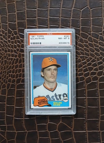 1981 Topps #240 Nolan RYAN🏆PSA 8🏆🎈