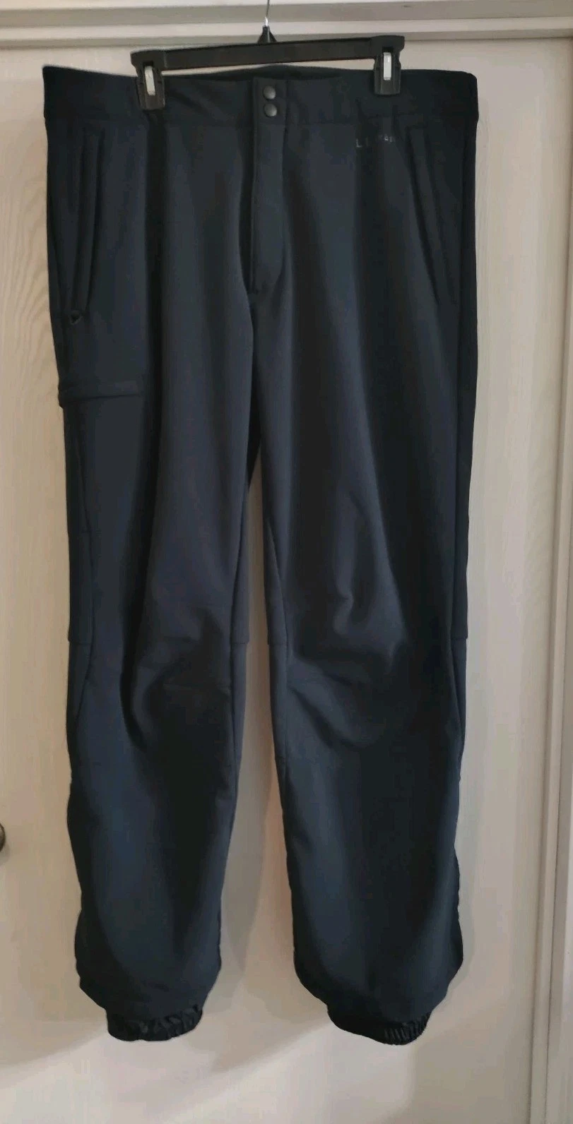 LL Bean Snow Pants Men’s Large Ski Snowboard Waterproof Ankle Zip Winter