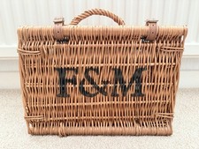 Fortnum And Mason F&M Hamper Wicker Storage Basket - Small  33x25x17cm