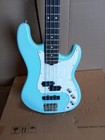 Open Box Blue 4 String Electric Guitar P Jazz Bass Rosewood FB Roasted Maple NK — photo 2
