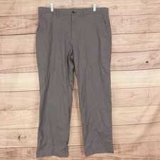 Amazon Essentials Chino Pants Mens 38x30 Gray Classic Fit Stretch Cotton Casual