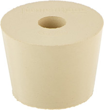 Tapón de goma perforada #6,5 para jarra de vidrio de 1 galón (juego de 3)