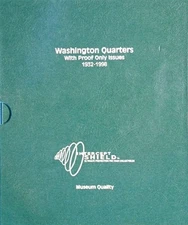 Intercept Shield Quality Coin Album Washington Quarters 1932 1998 Free Slipcase