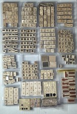You Pick Alphabet Rubber Stamp Lot Various Fonts Sizes Letters Punctuation