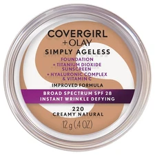 COVERGIRL Simply Ageless Instant Wrinkle-Defying Foundation Creamy Natural 0.44