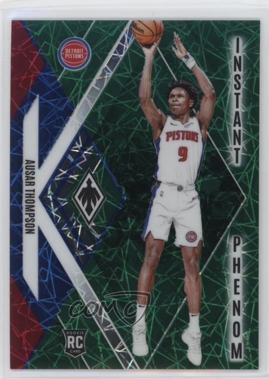 2023 Panini Phoenix Instant Phenom Green Lazer /175 Ausar Thompson #4 Rookie RC
