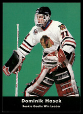Dominik Hasek 1991-92 Pro-Set Parkhurst Rookie Card RC #449 Chicago Blackhawks. rookie card picture